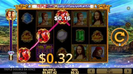 Triple Double Da Vinci Diamonds ScreenShot1