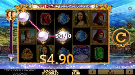 Triple Double Da Vinci Diamonds ScreenShot2