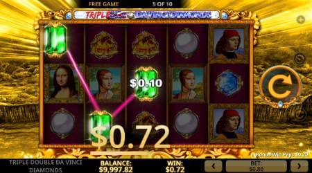 Triple Double Da Vinci Diamonds ScreenShot3