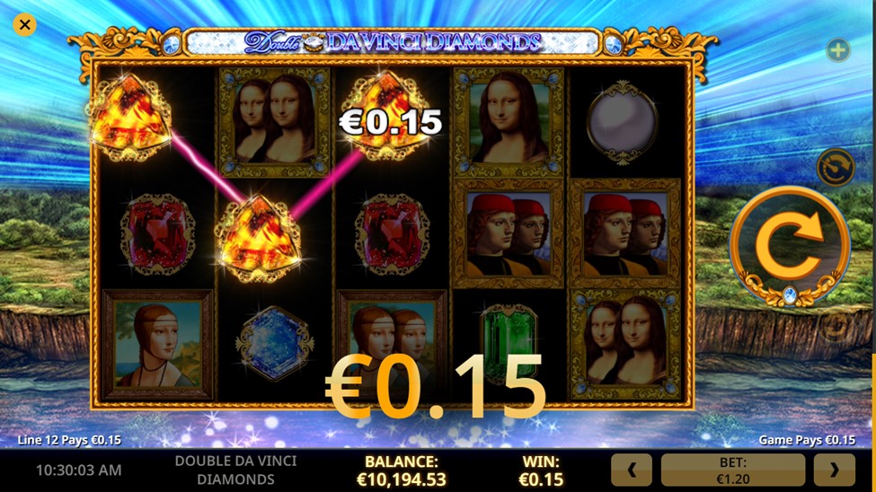 Triple Double Da Vinci Diamonds Screen2