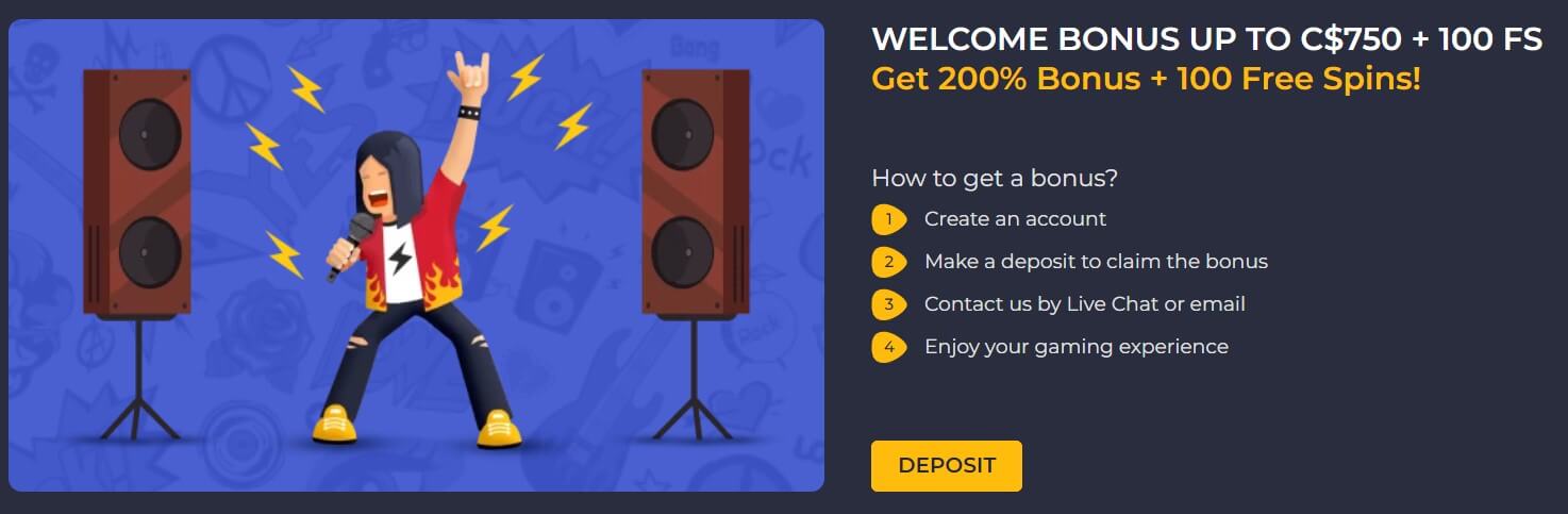 Rolling Slots Welcome Bonus