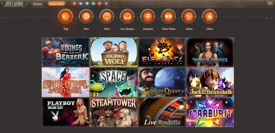Joy Casino Games