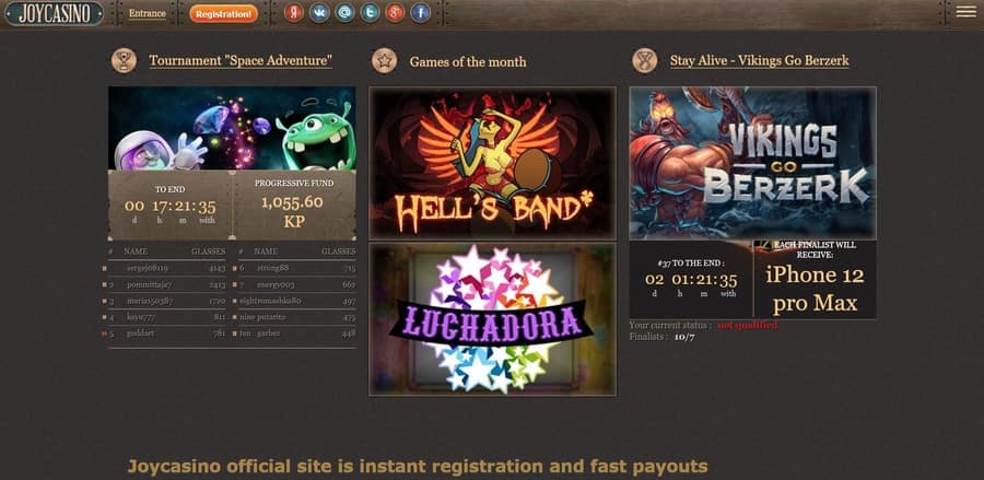 Joy Casino Tournament